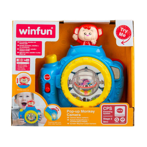 Winfun - Cute Monkey Pop-up Camera Toy For Kids (0766) (Deal)