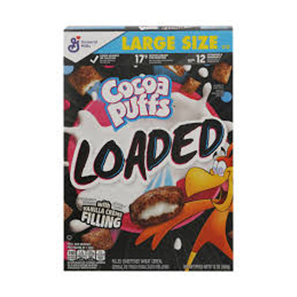 General Mills Cocoa Puffs Loaded With Vanilla Creme Filling Cereal 368g