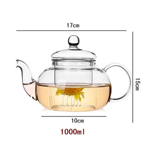 Glass Tea Pot Kettle With Infuser