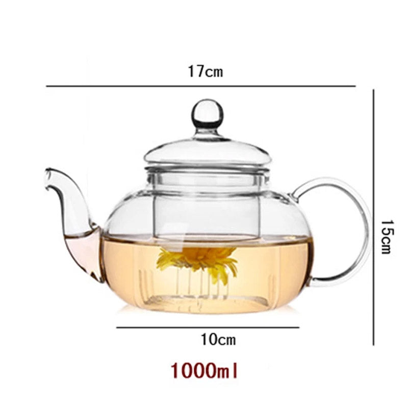 Glass Tea Pot Kettle With Infuser