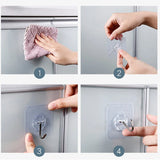 30 Pcs Strong Self Adhesive Transparent Wall Hanging Hooks