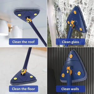 360° Rotatable Adjustable Triangle Cleaning Mop with Twist Squeeze