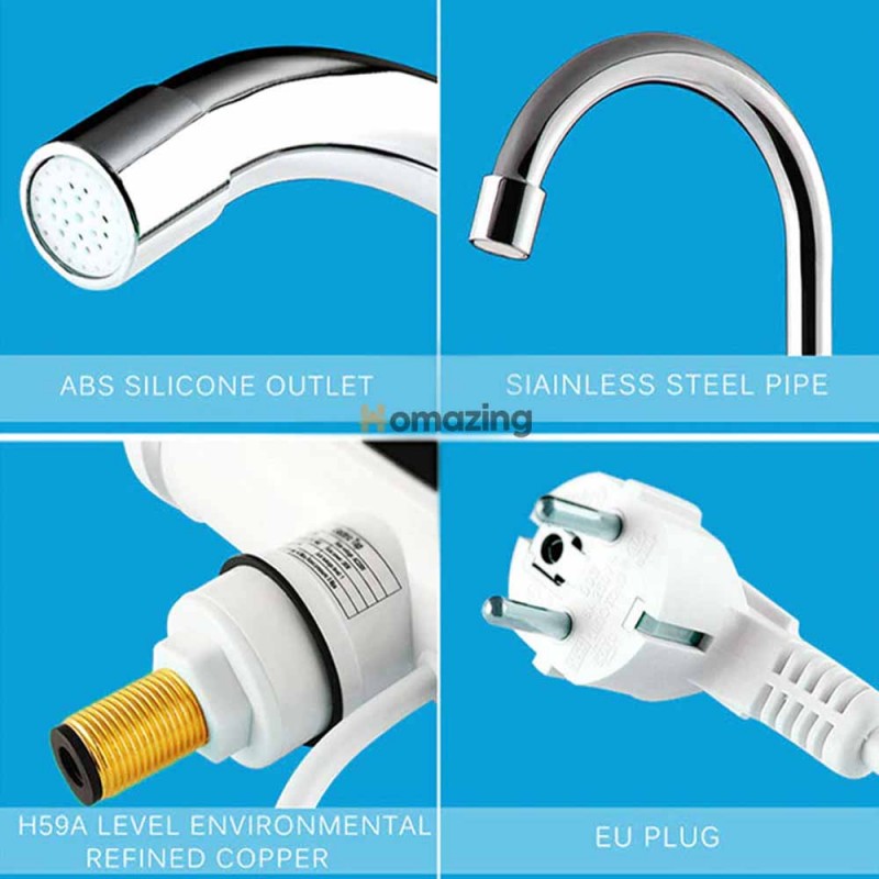 Electric Water Heater Faucet Tap With Display