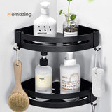 Bathroom Corner Shelf Organizer With Hook