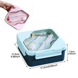 Food Storage Lunch Box 3 Compartment With Spoon