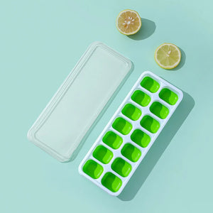 14 Grid Ice Cubes Tray With Lid