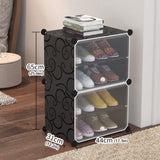 4 Layer Shoe Rack With Transparent Door