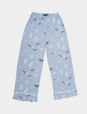 Boohoo Rainbow Cloud Jersey PJ Trouser Set - Sky