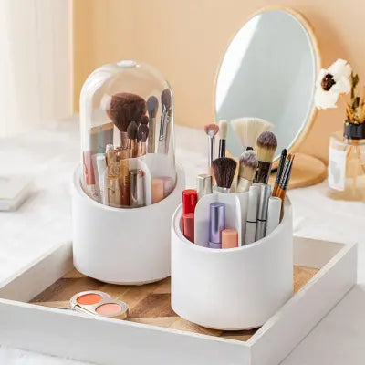 360 Degree Rotating Makeup Brush Storage Capsule Shape Box