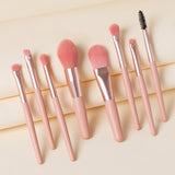 8 Pcs Travel Portable Soft Makeup Brushes Set