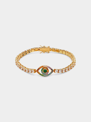 Kurt Geiger London Evil Eye Tennis Bracelet - Multi / Gold