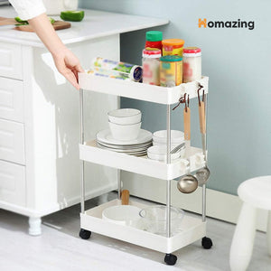 3-Tier Trolley Organizer With Wheels