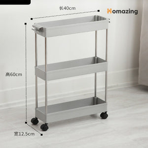 3-Tier Trolley Organizer With Wheels