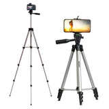 Adjustable and Portable 3110 Tripod Stand with Mobile Holder