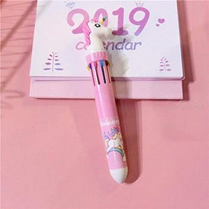 1 Pcs Unicorn 10 in 1 MultiColor Ball Point Pen