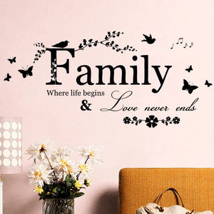 Family Design Wall Decor Sticker