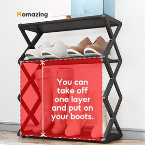 4 Layer Folding Shoe Rack Organizer