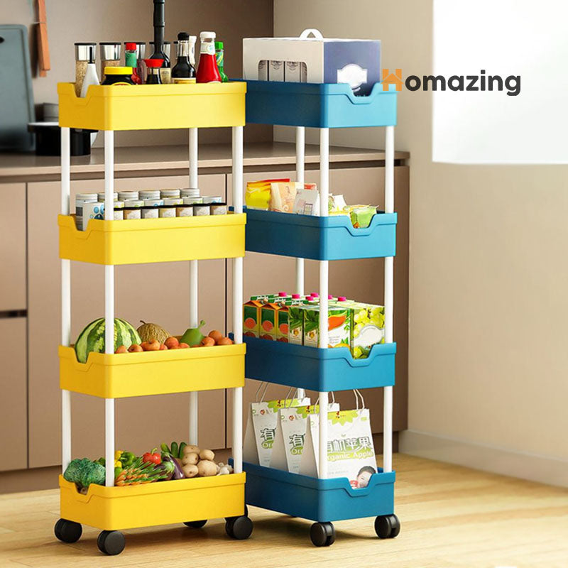 4 Tier Smart Cart Storage Shelf