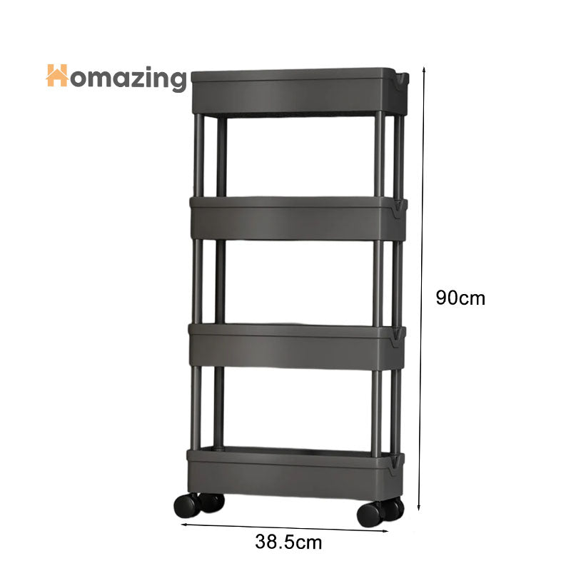 4 Tier Smart Cart Storage Shelf