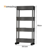 4 Tier Smart Cart Storage Shelf