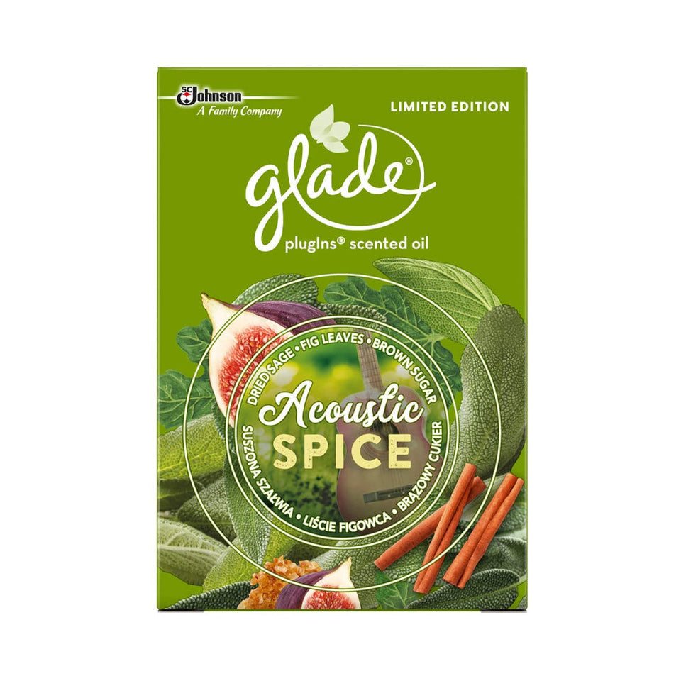 Glade Plug In Electrical Refil Acoustic Spice Freshner 20ml