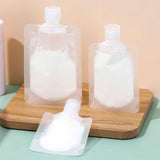 1 Pcs 50ml Refillable Transparent Flip Cap Lotion Pouch