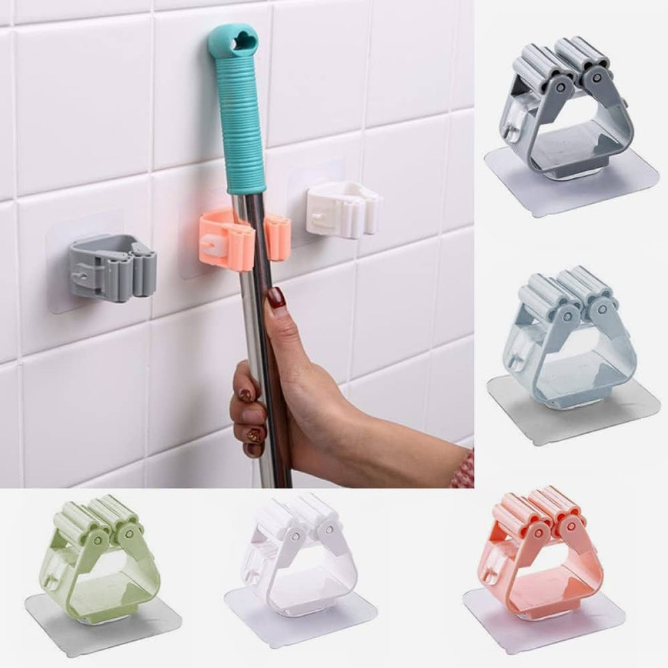 1 Pcs Self Adhensive Wall Mounted Wiper/Mops Holder