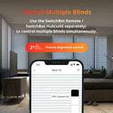 SwitchBot Blind Tilt - Automatic Smart Window Blinds with Remote Control