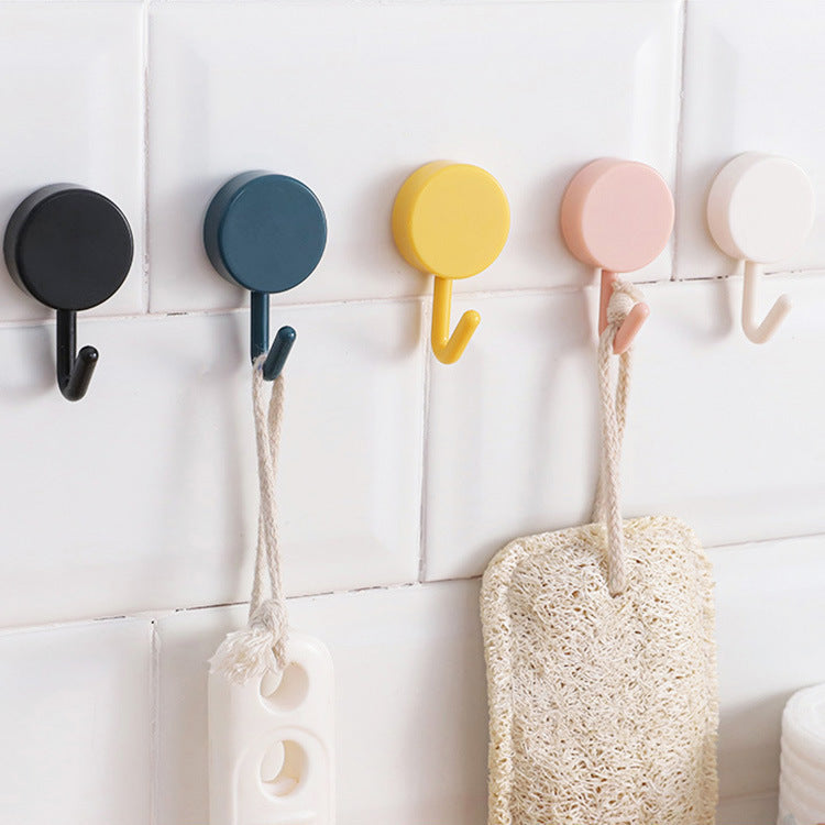 5Pcs Cute Colorful Self Adhesive Wall Hooks