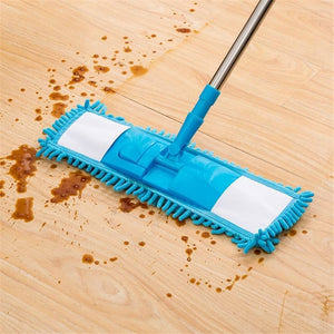 360 Flat Microfiber Floor Cleaning Mop with Resizable Handle