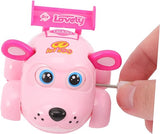 1 Pcs Wind-Up Friction Cute Puppy Toy Car(Random Colour)