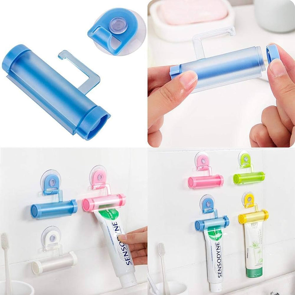 Toothpaste Squeezer Rolling Dispenser Holder