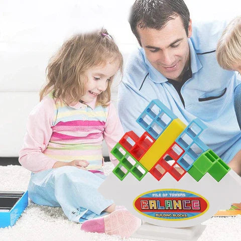 16 Blocks Interactive Balance Stacking Building Blocks Game