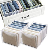 2Pcs 7 Grid Pants Organizer Storage Box