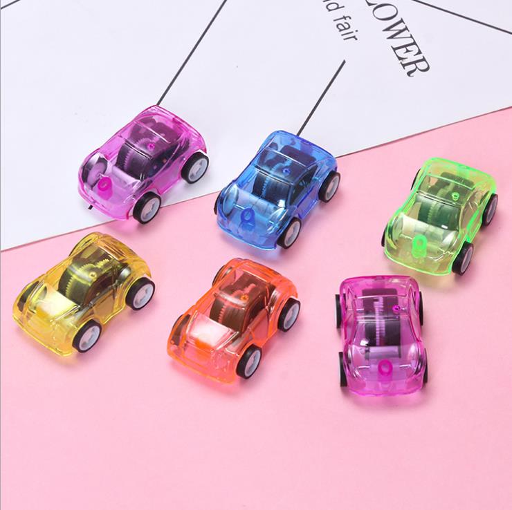 3 Pcs Crystal Candy Color Tiny Pull Back Cars