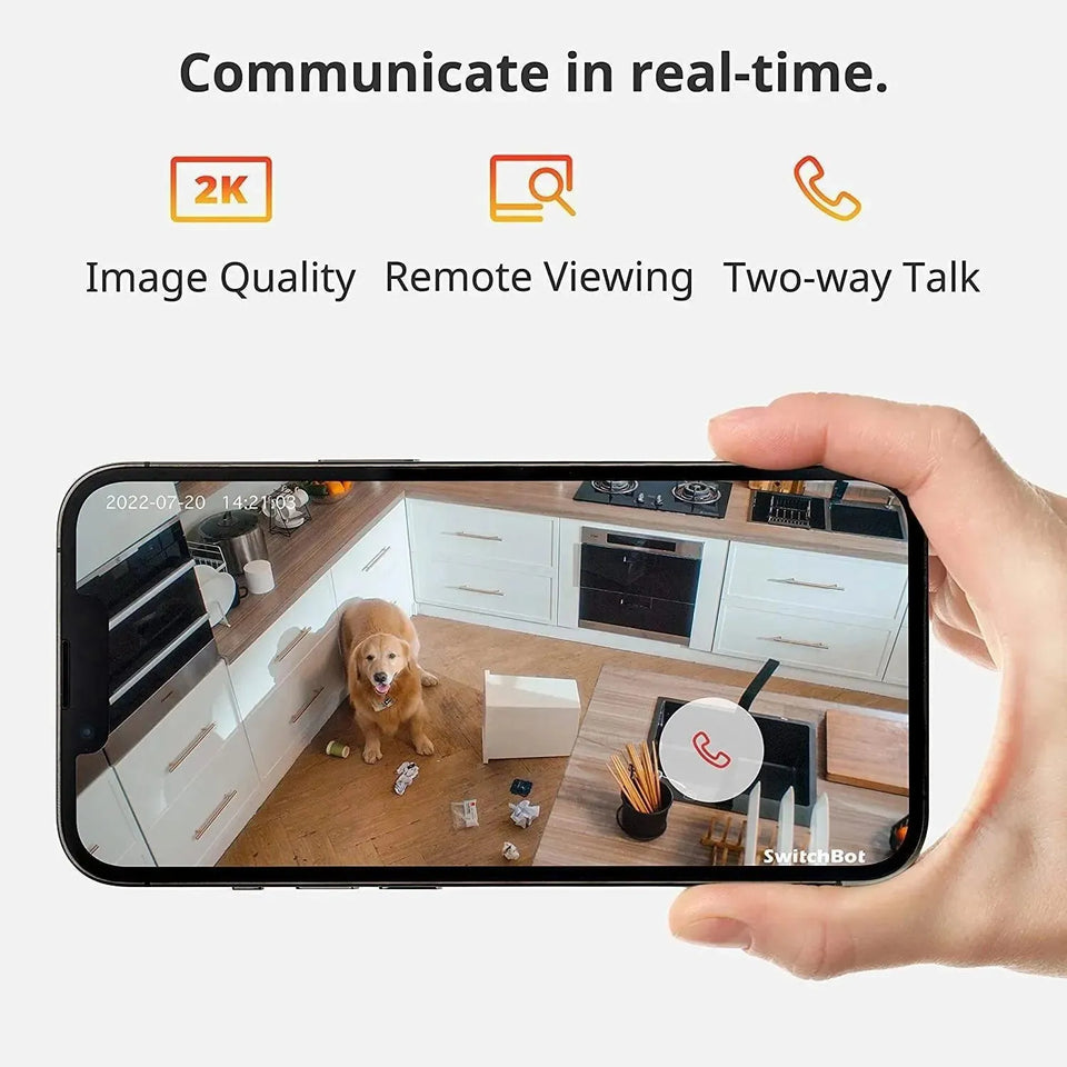 2K WiFi Smart Camera by SwitchBot | Best Wireless Security for Home