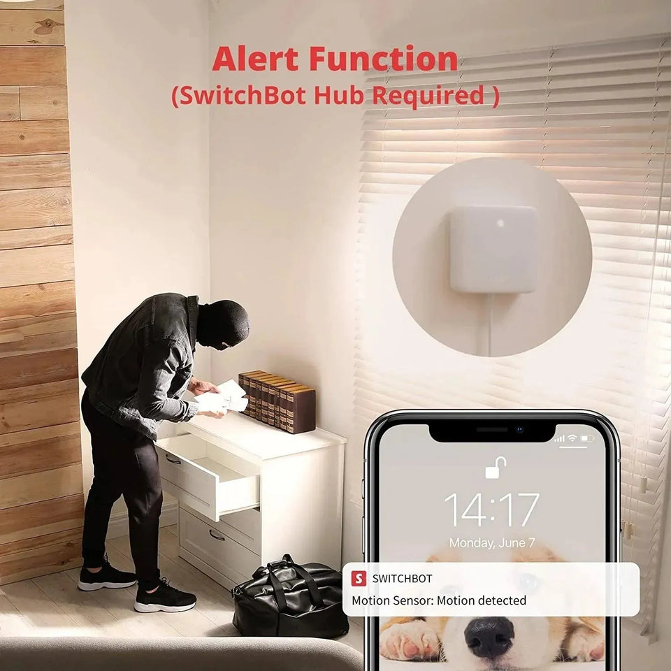 SwitchBot Smart Motion Sensor for Enhanced Home Security