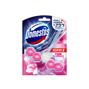 Domestos Power 5 Pink Magnolia Toilet Blocks 55g