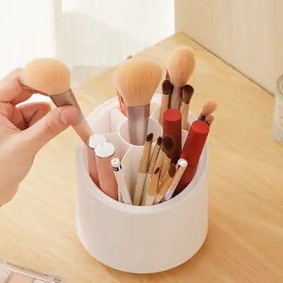 360 Degree Rotating Makeup Brush Storage Capsule Shape Box