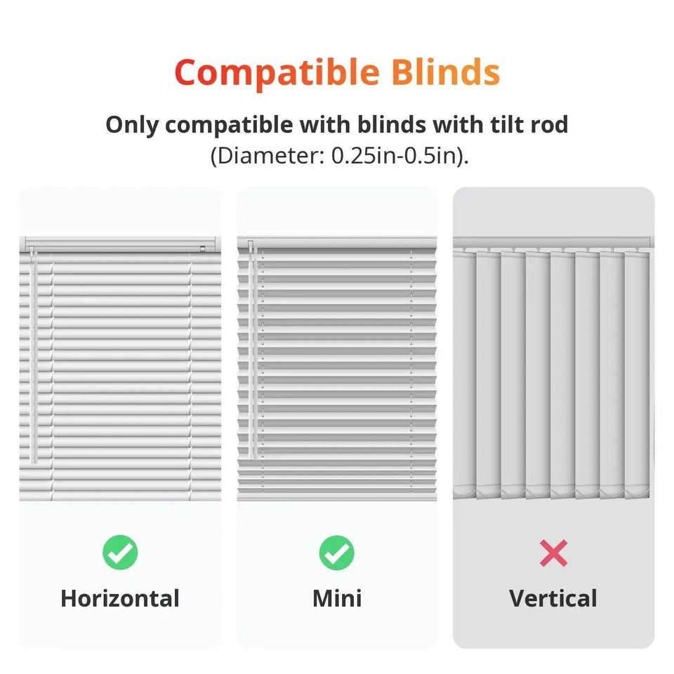 SwitchBot Blind Tilt - Automatic Smart Window Blinds with Remote Control