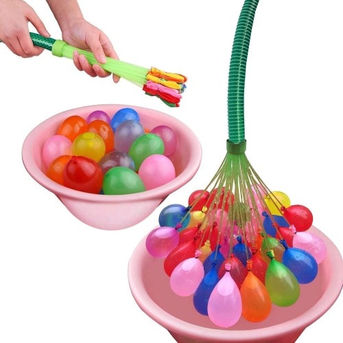 Bunch Of 111 Automatic Fill and Tie Magic Water Balloons