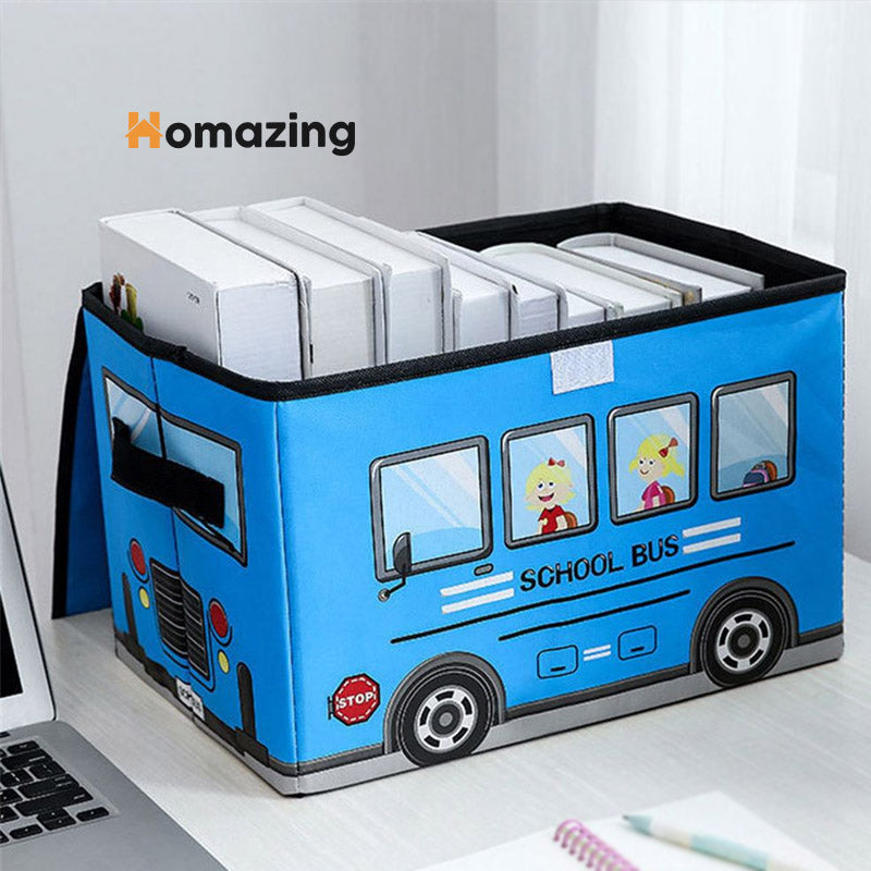 Foldable Bus Storage Box With Lid