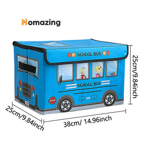 Foldable Bus Storage Box With Lid