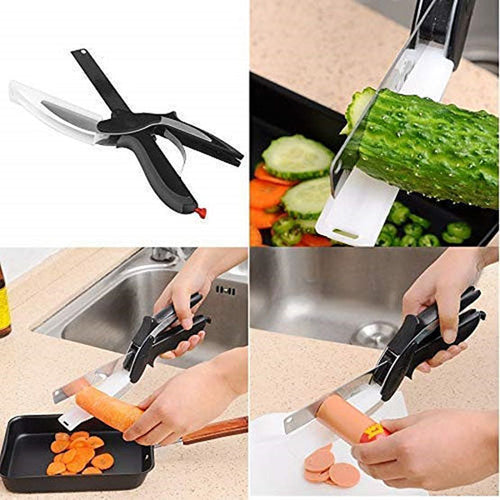 2 in 1 Kitchen Knife and Chopping Board Clever Cutter