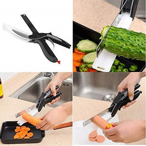 2 in 1 Kitchen Knife and Chopping Board Clever Cutter