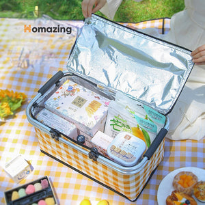 Foldable Insulated Picnic Basket