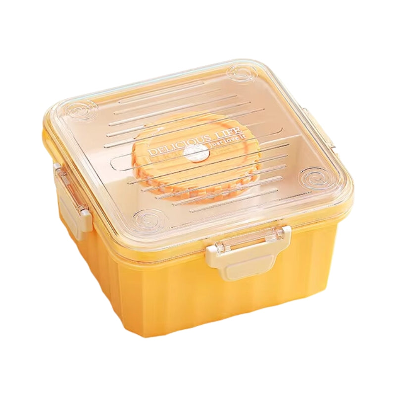 Delicious Life Leak Proof 3 Compartments Lunch Box (7094)