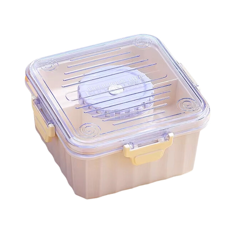 Delicious Life Leak Proof 3 Compartments Lunch Box (7094)