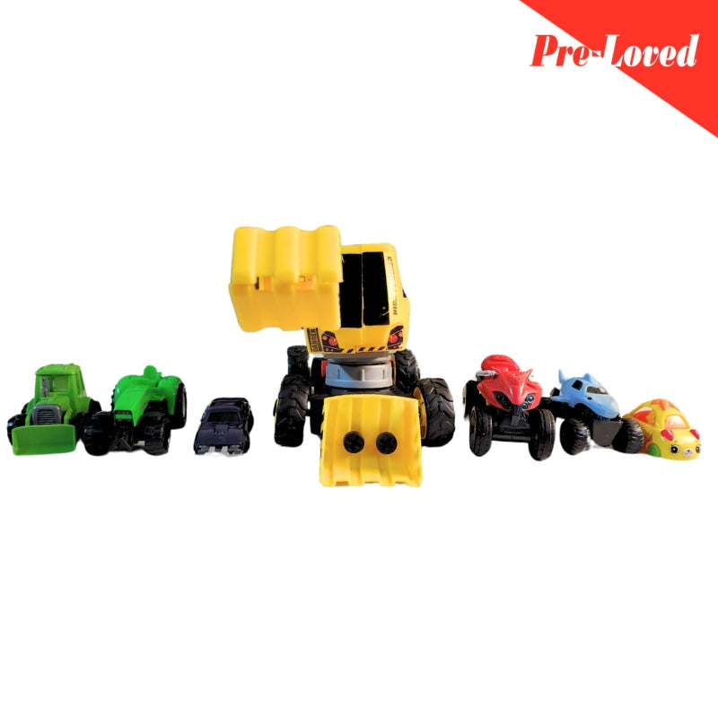 Construction Vehicle Toys Pack Of 7 Premium Pre-loved