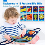 Dino Toddler Busy Board : Early Education 7 In 1 Handbag